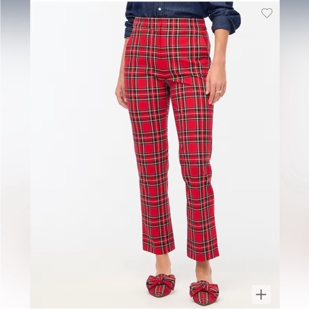J. Crew Tartan Kelsey crop pants size 2